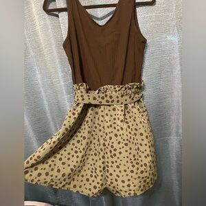 Women’s romper with belt- size L